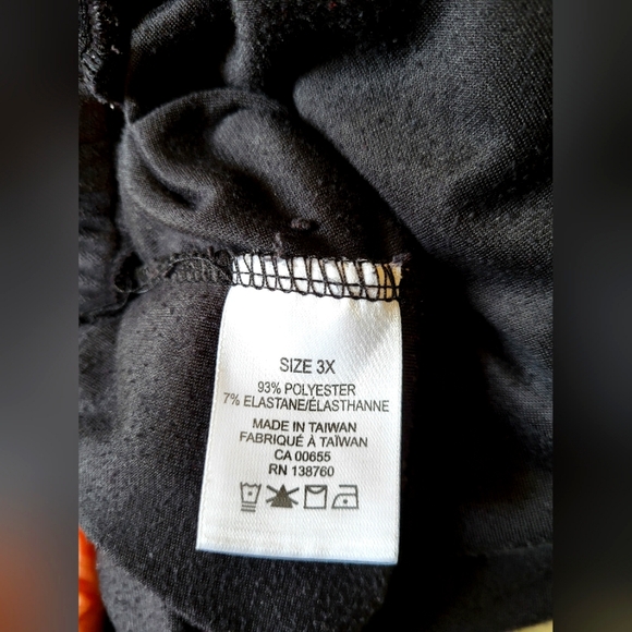 4 for $30 🌈 Activezone black velour drawstring pants with pockets size 3X - Picture 6 of 9